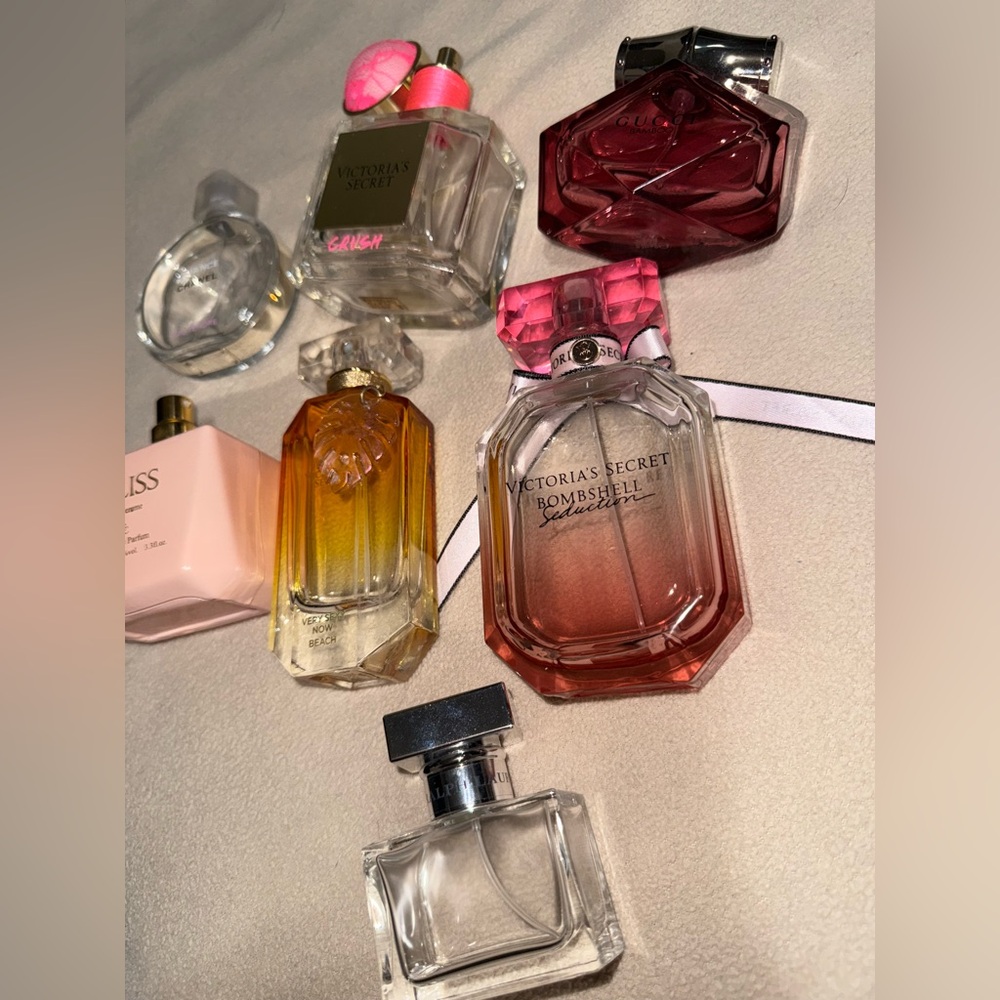 EMPTY perfume bottles…..